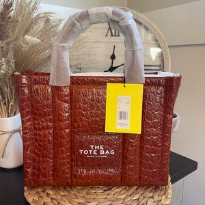 Marc Jacobs Leather: Croc-embossed cowhide